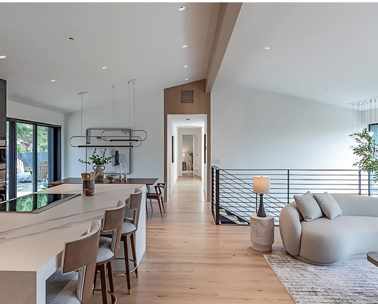Modern remodeled kitchen with island